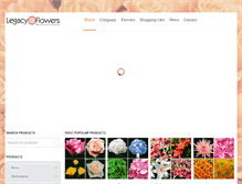 Tablet Screenshot of legacyflowers.net